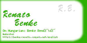 renato benke business card